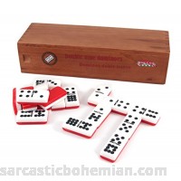 Bene Casa Jumbo Red Double Nine Domino Set in Wooden Box B001F3BGKO